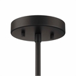 Pemberly Row 6-Light Modern Iron Metal Chandelier in Black Finish