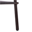 Pemberly Row Metal and Wood Counter Stool in Brown and Black