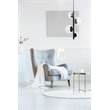 Pemberly Row 4-Light Black Pendant Lamp with Clear Glass Shades