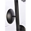 Pemberly Row 4-Light Black Pendant Lamp with Clear Glass Shades