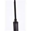 Pemberly Row 4-Light Black Pendant Lamp with Clear Glass Shades