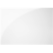 Pemberly Row C-Shaped End Side Table with Glossy White Finish and Drawer