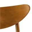 Pemberly Row Wood Dining Chairs with Upholstered Seats in Acorn (Set of 2)