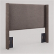 Pemberly Row Upholstered Full/Queen Wingback Headboard in Bourbon Linen