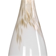 Pemberly Row Cardoni Iron Glass and Linen Table Lamp in White