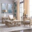 Pemberly Row Cardoni Iron Glass and Linen Table Lamp in White