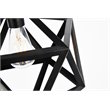 Pemberly Row 3-Light Transitional Metal Pendant in Black