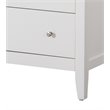 Pemberly Row Wood Veneer 5-Drawer Bedroom Chest in White