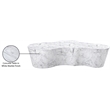 Pemberly Row 59.5 in White Marble Finish Indoor/Outdoor Concrete Coffee Table