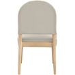 Pemberly Row Cream Velvet Upholstered Dining Chair (Set of 2)