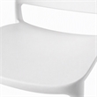 Pemberly Row Polypropylene Plastic Dining Side Chair in White (Set of 2)