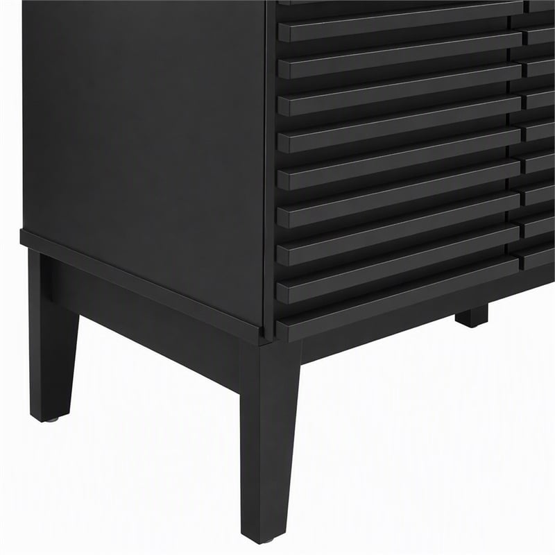 Pemberly Row Modern Wood Bathroom Vanity Cabinet with Soft-Close Doors
