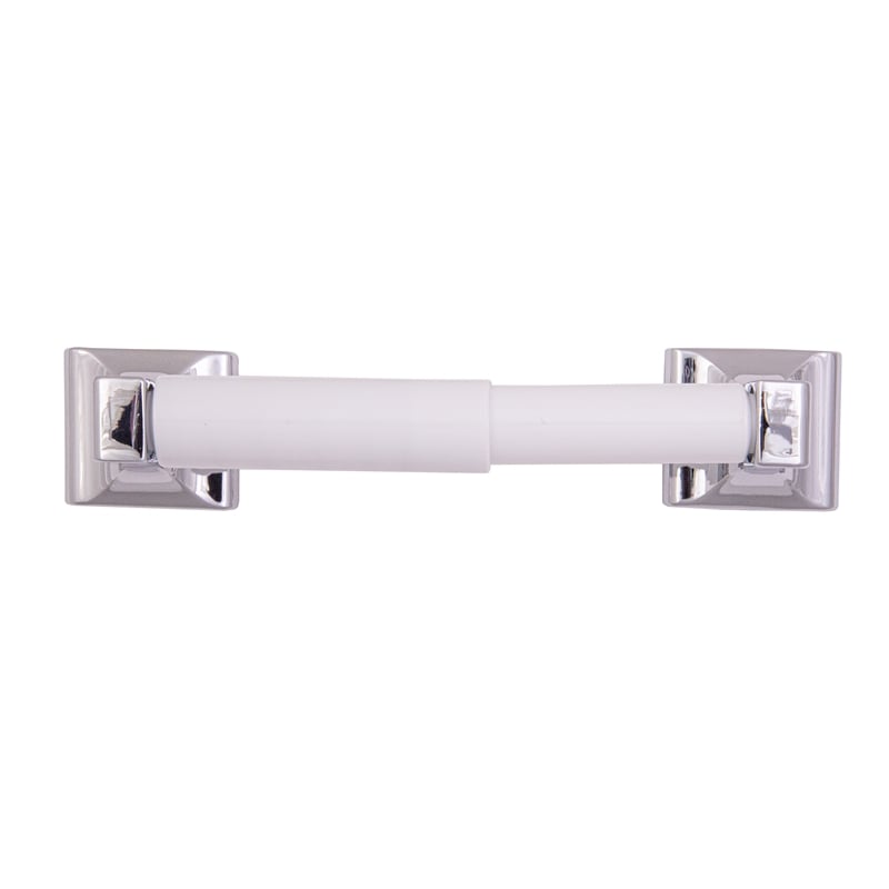 Pemberly Row Millbridge Metal Toilet Paper Holder in Polished Chrome