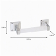 Pemberly Row Millbridge Metal Toilet Paper Holder in Polished Chrome
