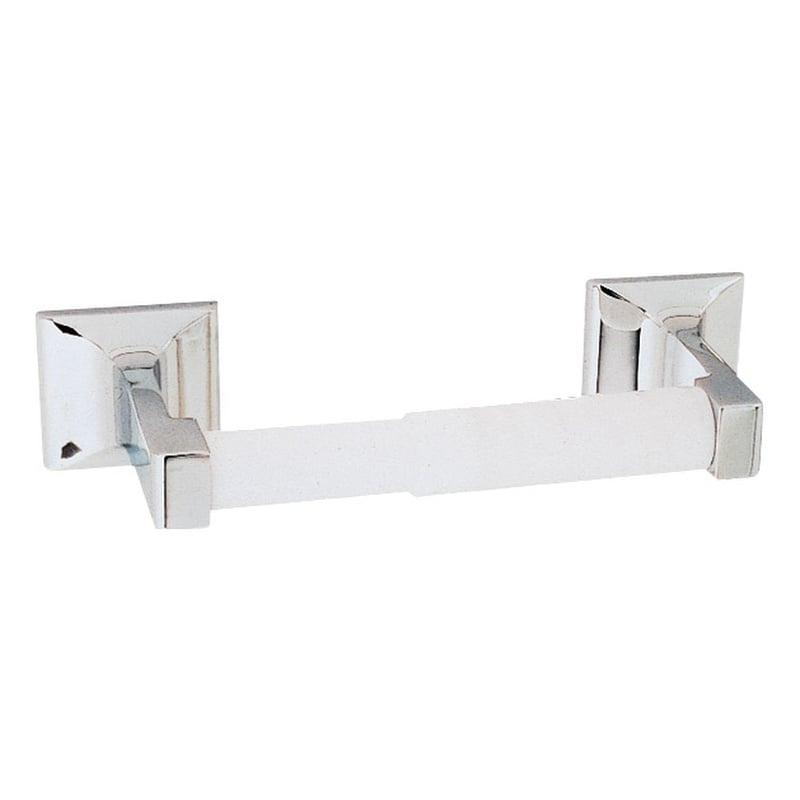 Pemberly Row Millbridge Metal Toilet Paper Holder in Polished Chrome