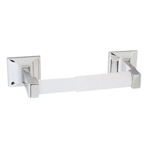 Pemberly Row Millbridge Metal Toilet Paper Holder in Polished Chrome