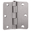 Pemberly Row Steel Door Hinges for Interior 3.5 x 3.5 in Satin Nickel Pack of 9