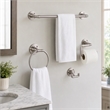 Pemberly Row 4-Piece Metal Bathroom Hardware Kit in Satin Nickel