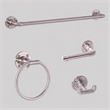 Pemberly Row 4-Piece Metal Bathroom Hardware Kit in Satin Nickel