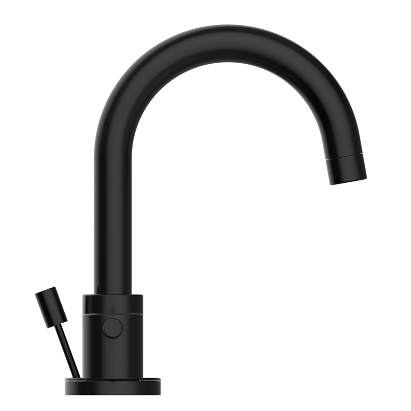Pemberly Row Widespread Brass Bathroom Faucet in Matte Black Finish