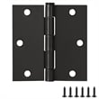 Pemberly Row Oil-Rubbed Bronze Steel Door Hinges 3.5-Inches 10-Pack