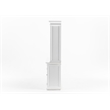 Pemberly Row Hutch Unit with 6 Glass Doors and Solid Wood in White