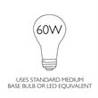 Pemberly Row Olso Stainless Steel Mini Pendant in Satin Nickel Finish