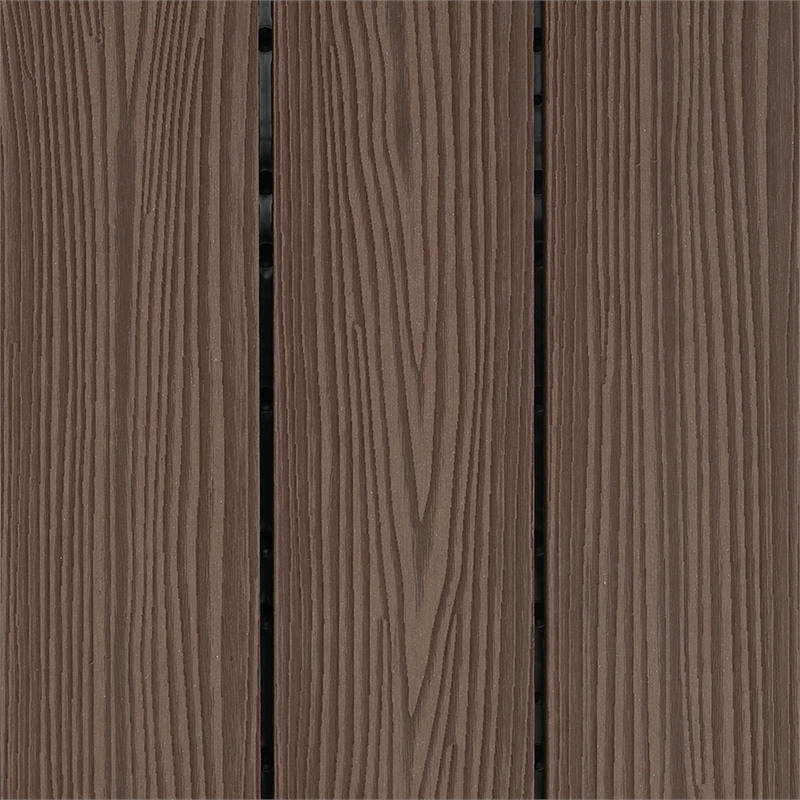 Pemberly Row Square Deck Tiles in Brown Canyon 6 Pack