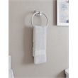 Pemberly Row Traditional Metal Towel Ring in Satin Nickel 6 in