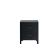 Pemberly Row Nightstand with 2 Drawers Wood Black Finish