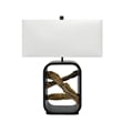 Pemberly Row Set of 2 Resin Table Lamps in Black with 25 Inch Height