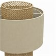 Pemberly Row 25 Inch Table Lamp with Rattan Design and Coastal Elegance