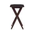 Pemberly Row 5-Piece Folding Tray Table Set with Wooden Octagonal Tops