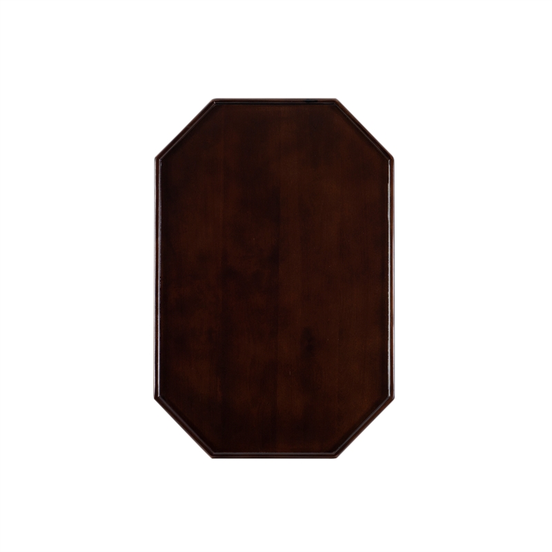 Pemberly Row 5-Piece Folding Tray Table Set with Wooden Octagonal Tops
