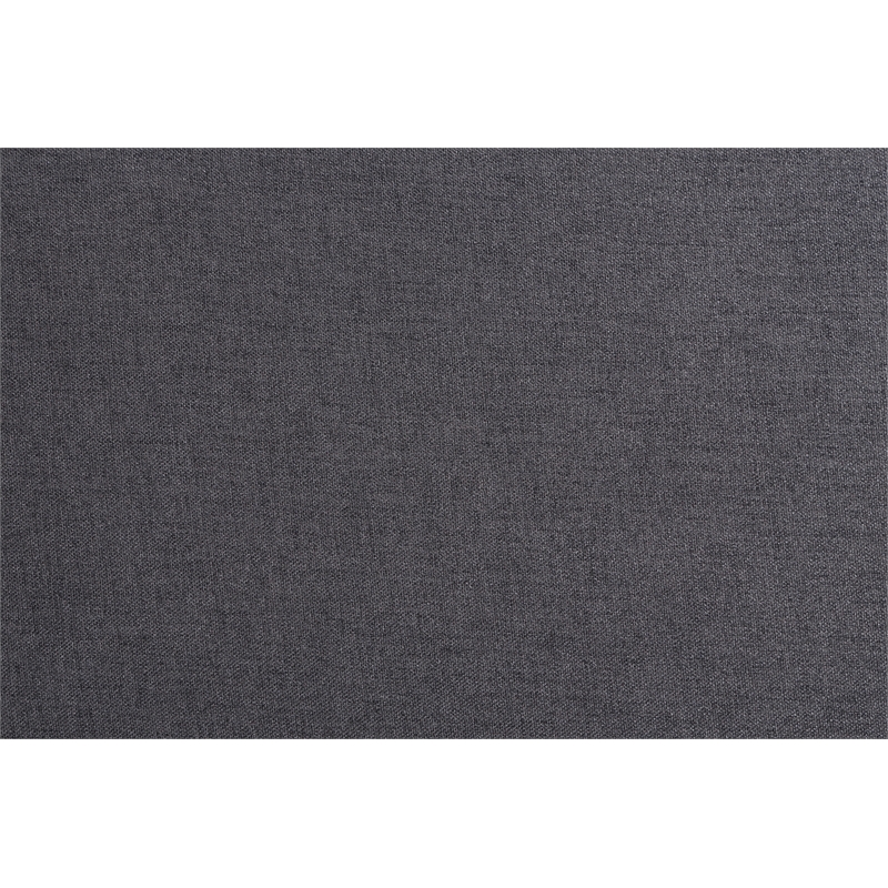 Pemberly Row Chaise Sleeper Sofa in Gray Upholstery with Black Legs