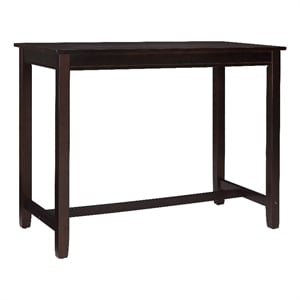 Pemberly Row 36&quot Wood Counter Height Pub Table in Walnut