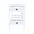 Pemberly Row Twin Over Twin Wood Bunk Bed in White Finish