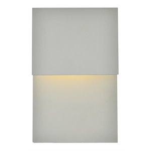 Pemberly Row 1-Light 7&quot Modern Metal LED Wall Sconce in Silver