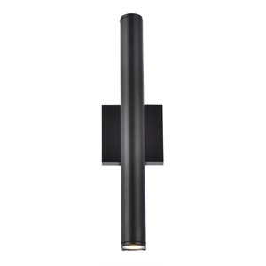Pemberly Row 1-Light 4.5&quot Aluminum LED Wall Sconce in Black