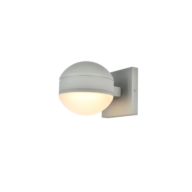 Pemberly Row 1-Light Aluminum LED Wall Sconce in Silver Finish
