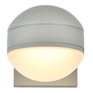 Pemberly Row 1-Light Aluminum LED Wall Sconce in Silver Finish