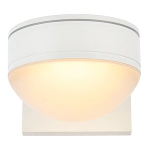 Pemberly Row 1-Light 5&quot Modern Metal LED Wall Sconce in White