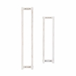 Pemberly Row Mango Wood Towel Rack Set in Rustic White Finish
