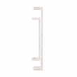 Pemberly Row Mango Wood Towel Rack Set in Rustic White Finish