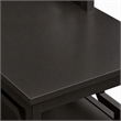 Pemberly Row Omega Chairside End Table with Espresso Finish