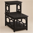 Pemberly Row Omega Chairside End Table with Espresso Finish