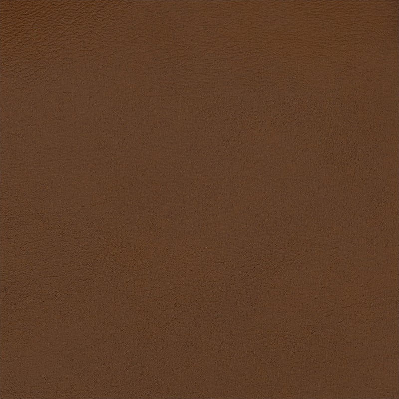 Pemberly Row Vegan Leather Upholstered Armchair in Coffee Finish