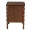 Pemberly Row 2-Drawer Nightstand with Beaded Hourglass Motif in Wood