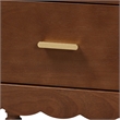 Pemberly Row 2-Drawer Nightstand with Beaded Hourglass Motif in Wood