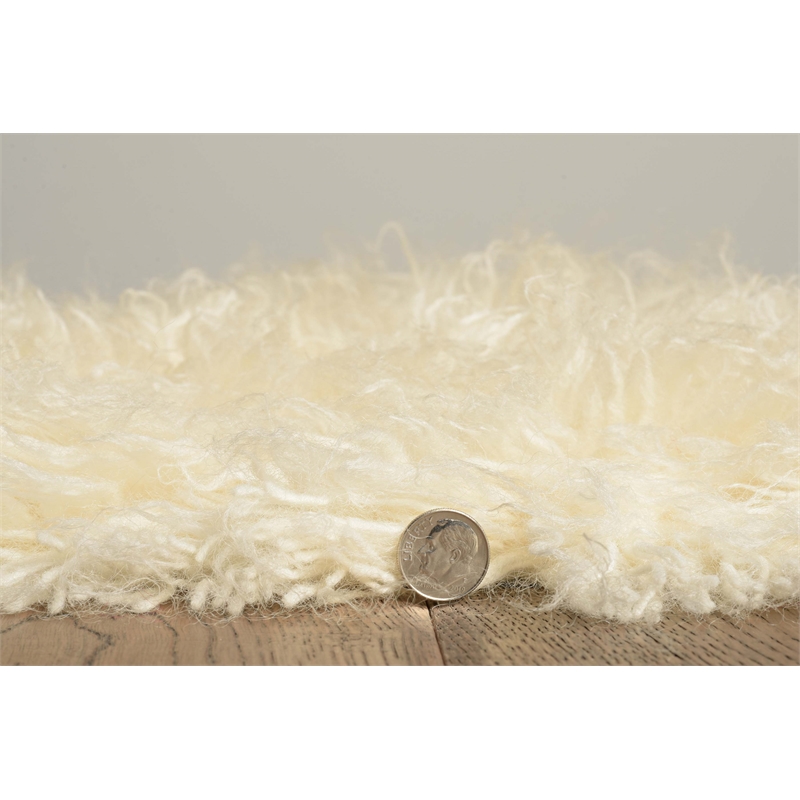 Pemberly Row Hand Woven Wool Rug in Natural 36